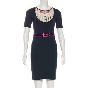 Z Spoke by Zac Posen Trompe L’loeil Knit Sheath Dress XS